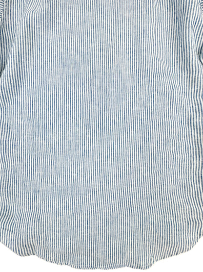 Pia Linen Chambray Blue Stripe Shirt 308