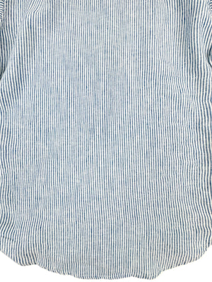 Pia Linen Chambray Blue Stripe Shirt 308