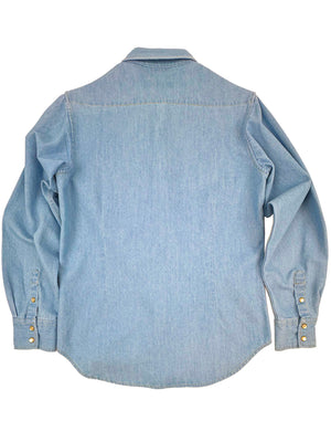 Ennia Denim Chambray Faded Light Washed Shirt 309