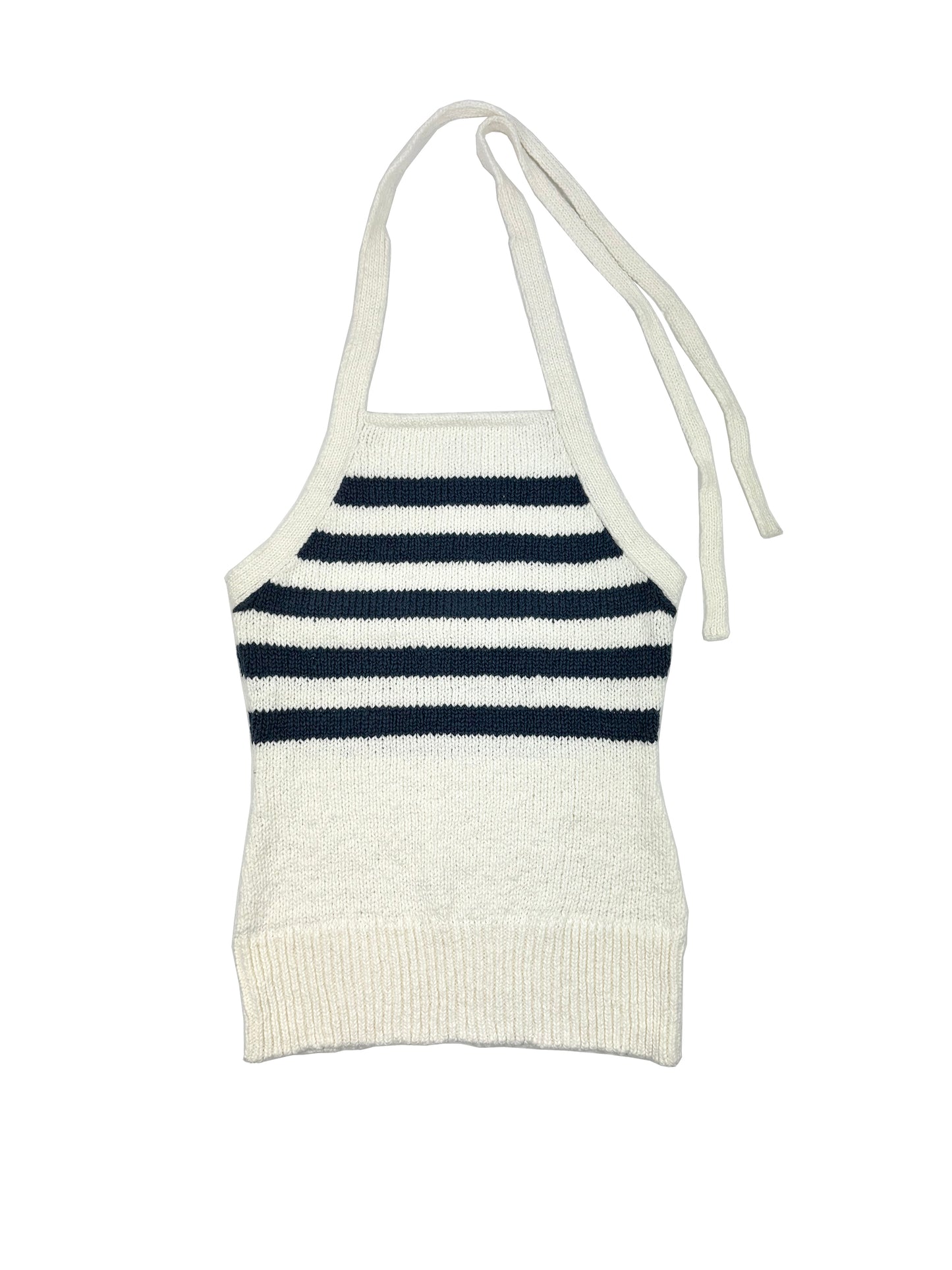 Nea Sailor Stripe Halter Tank 502