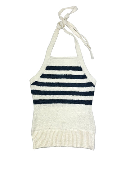 Nea Sailor Stripe Halter Tank 502
