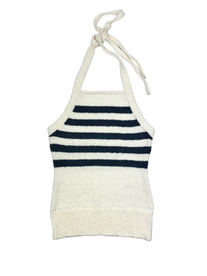 Nea Sailor Stripe Halter Tank 502