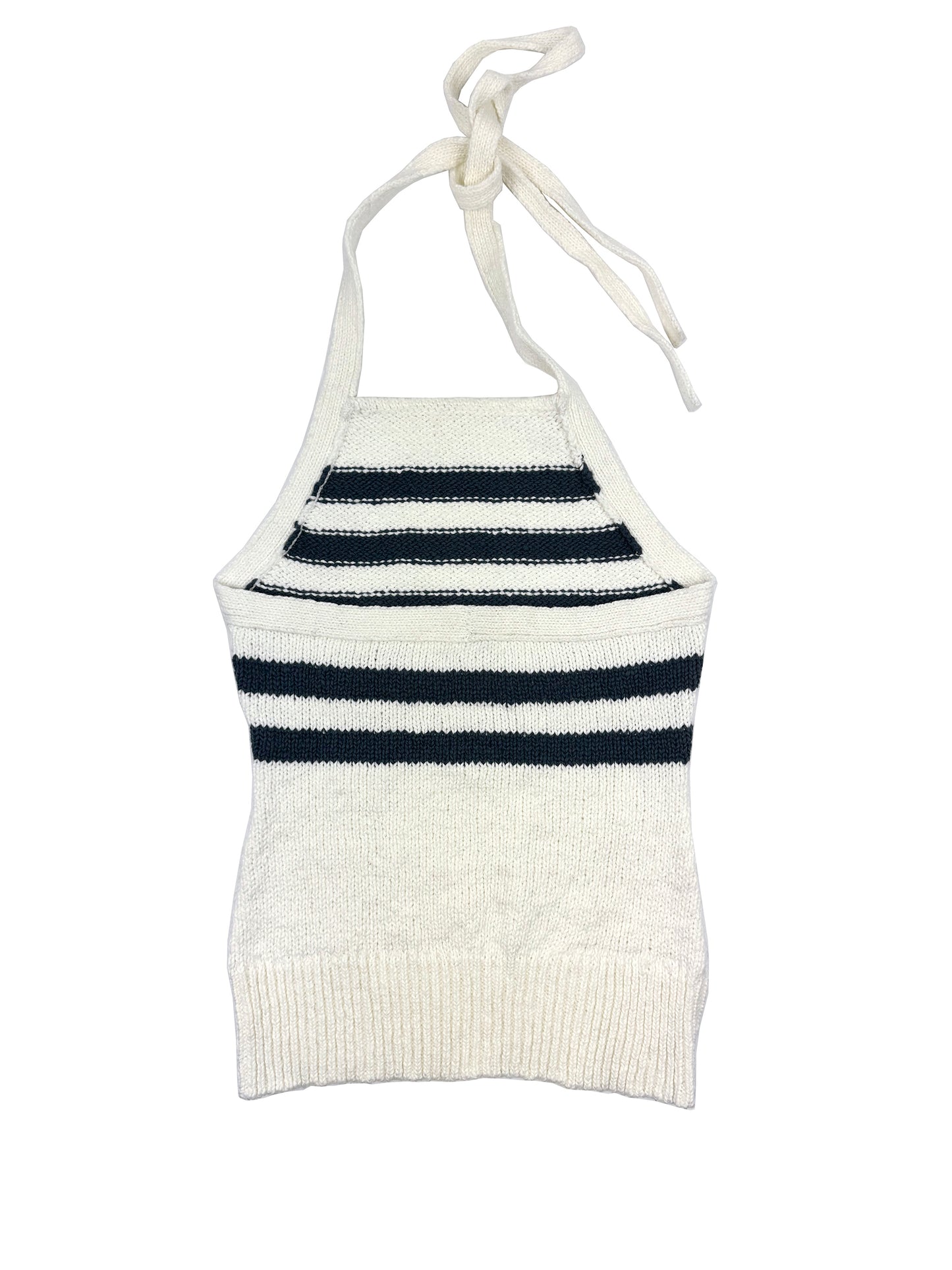 Nea Sailor Stripe Halter Tank 502