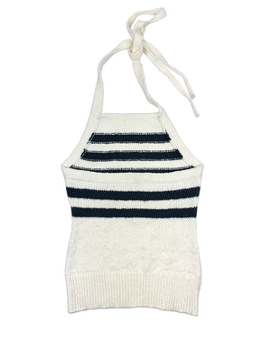 Nea Sailor Stripe Halter Tank 502