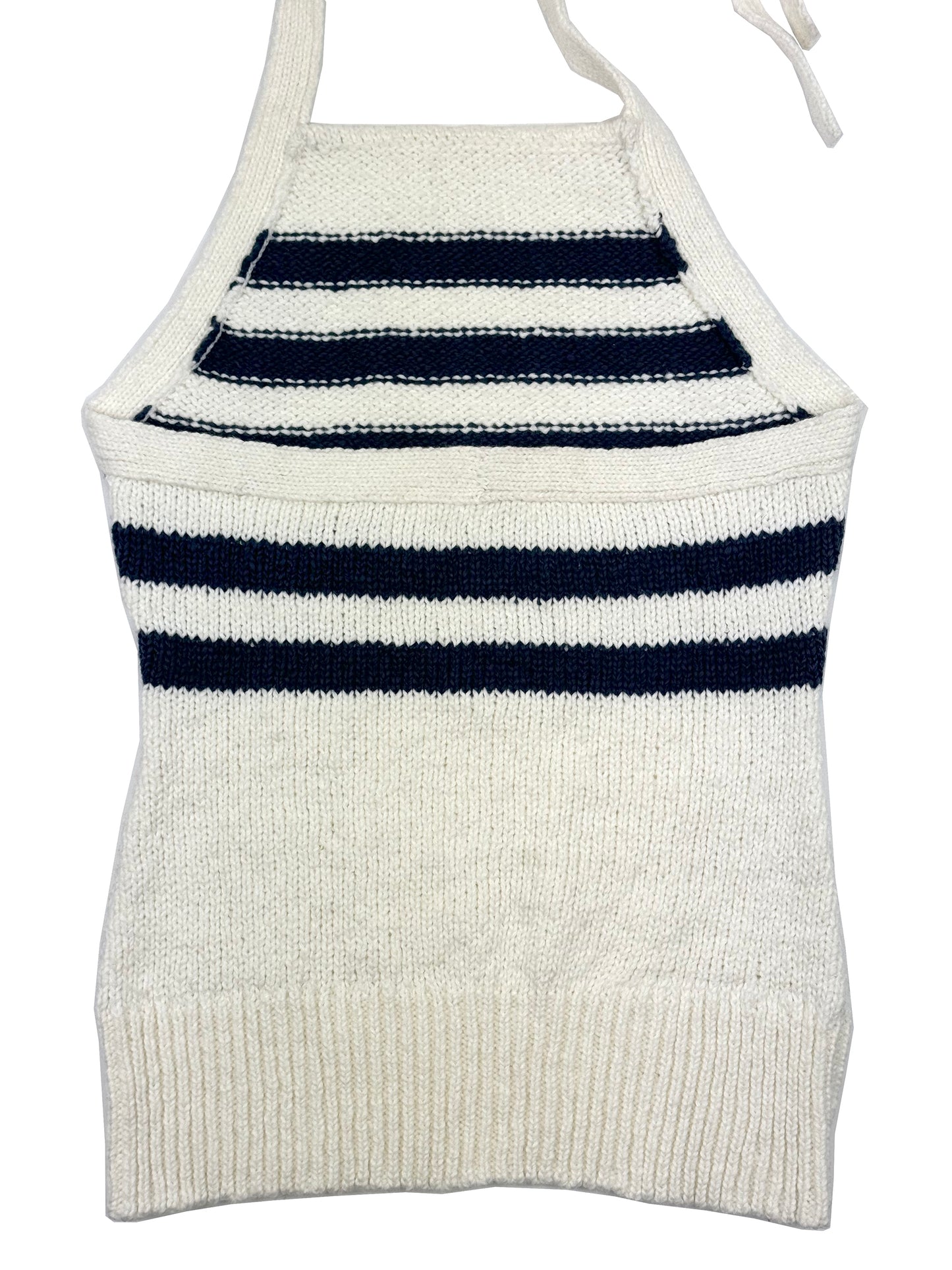 Nea Sailor Stripe Halter Tank 502