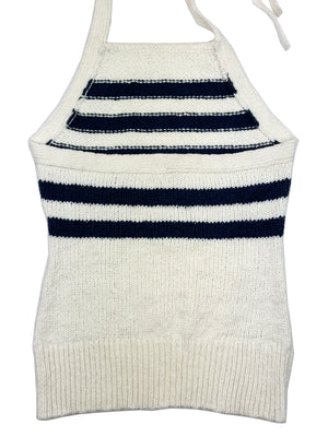 Nea Sailor Stripe Halter Tank 502