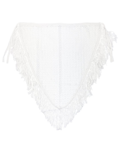 Unna Long Asymmetric Crochet Wrap Skirt 504