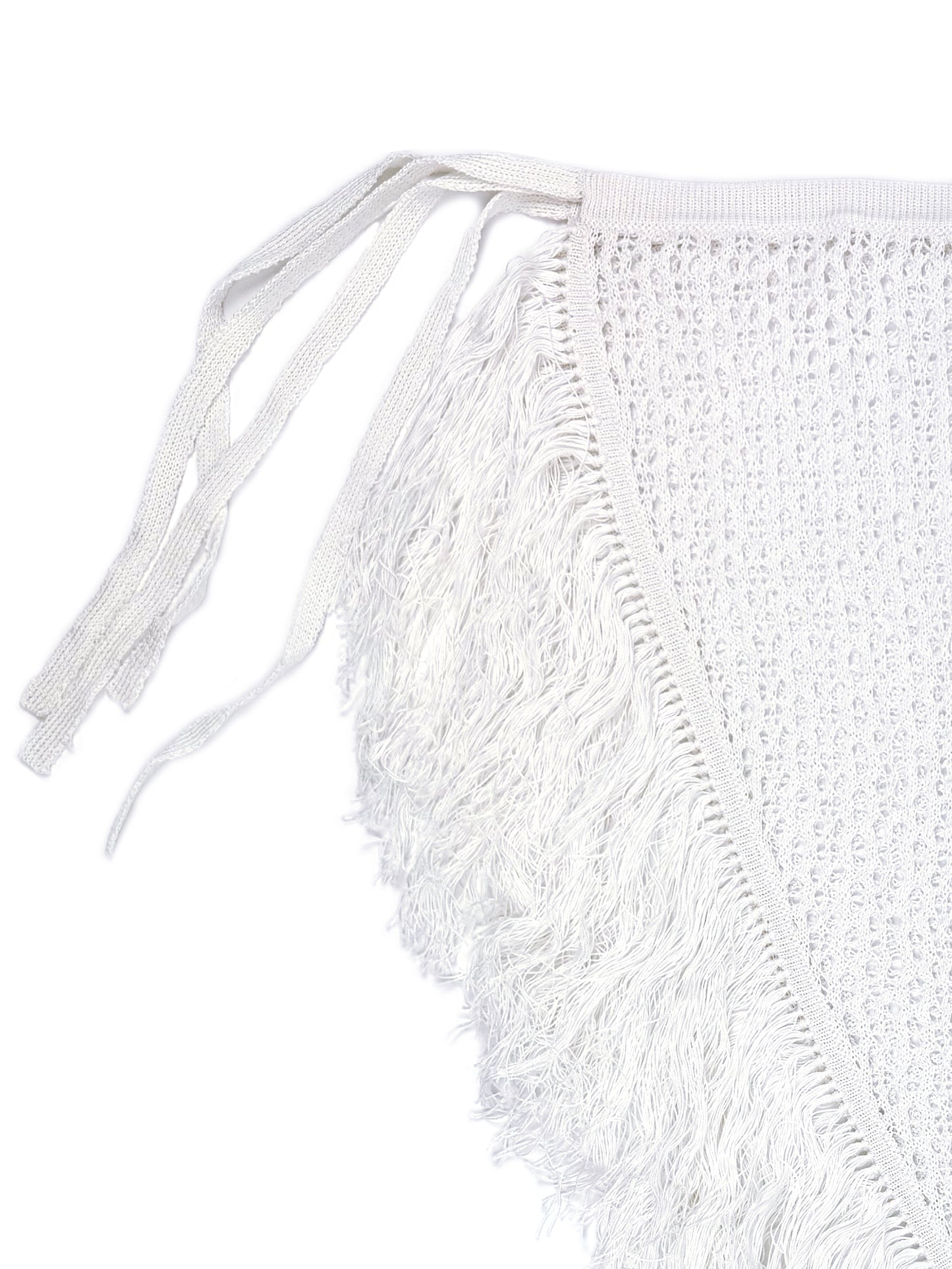 Unna Long Asymmetric Crochet Wrap Skirt 504