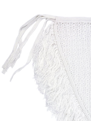 Unna Long Asymmetric Crochet Wrap Skirt 504