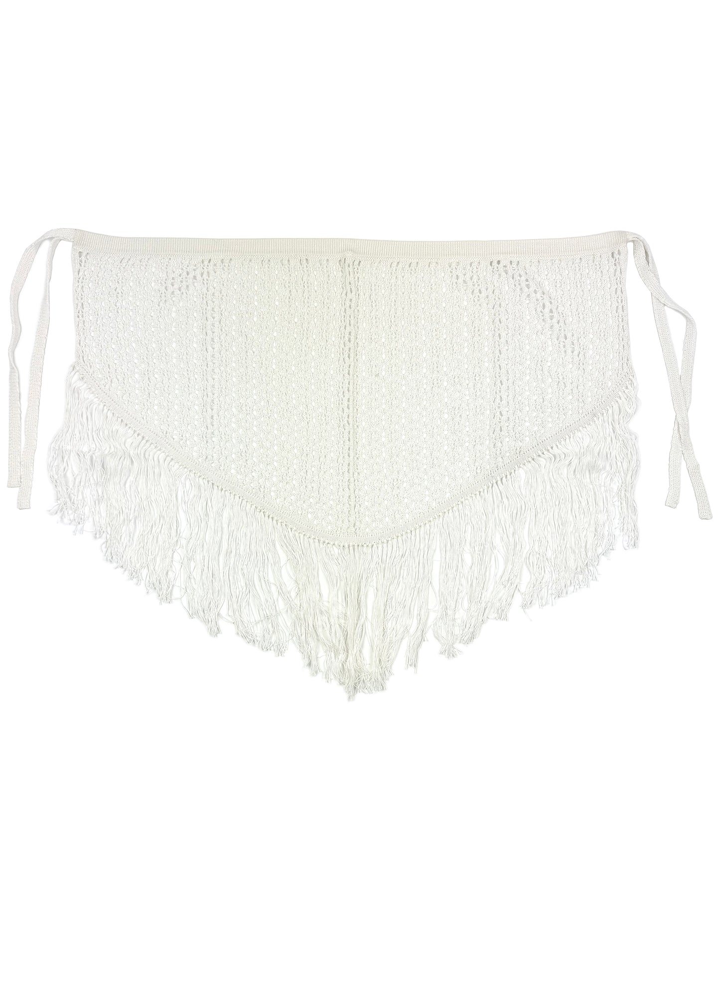 Unna Short Asymmetric Crochet Wrap Skirt 504