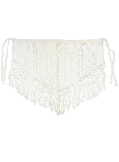 Unna Short Asymmetric Crochet Wrap Skirt 504