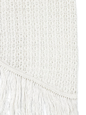 Unna Short Asymmetric Crochet Wrap Skirt 504