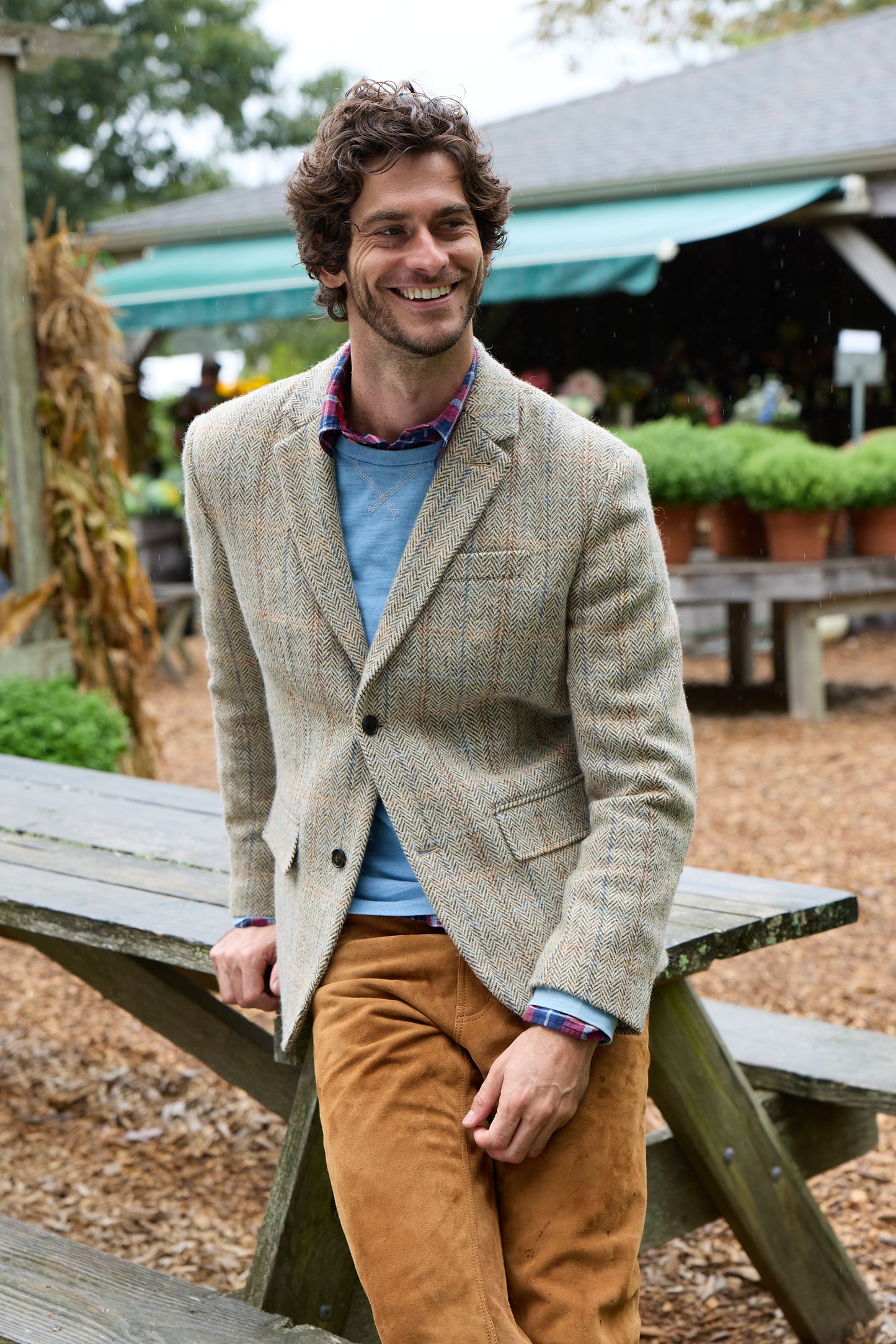 Harris Wool Herringbone Blazer 4265