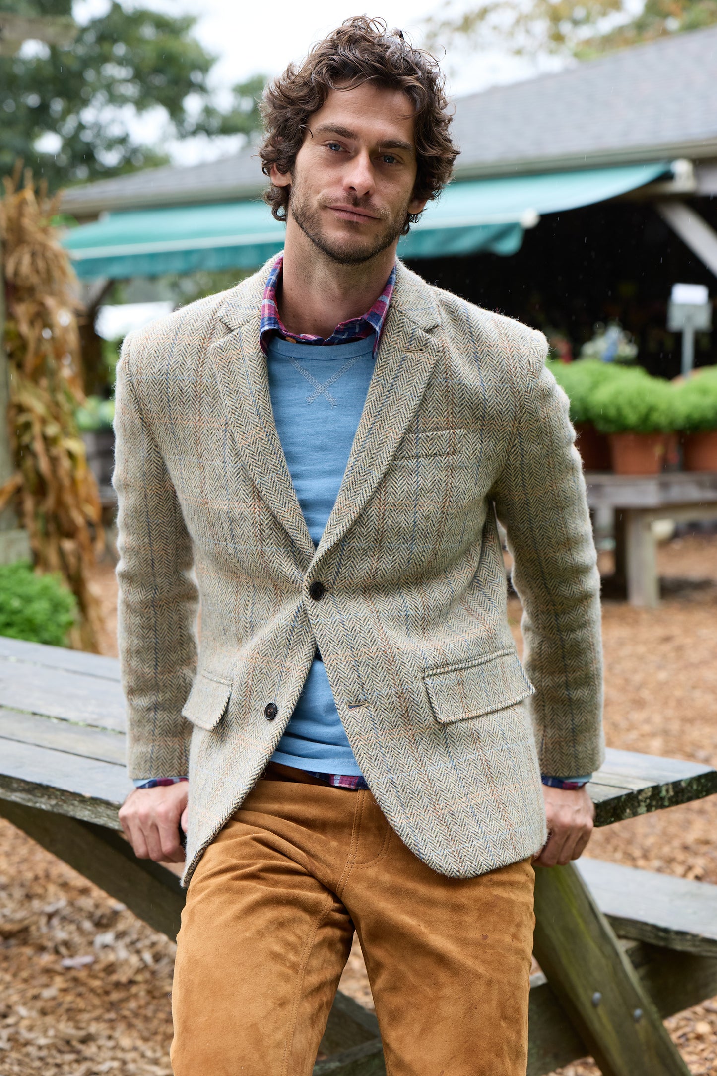 Harris Wool Herringbone Blazer 4265