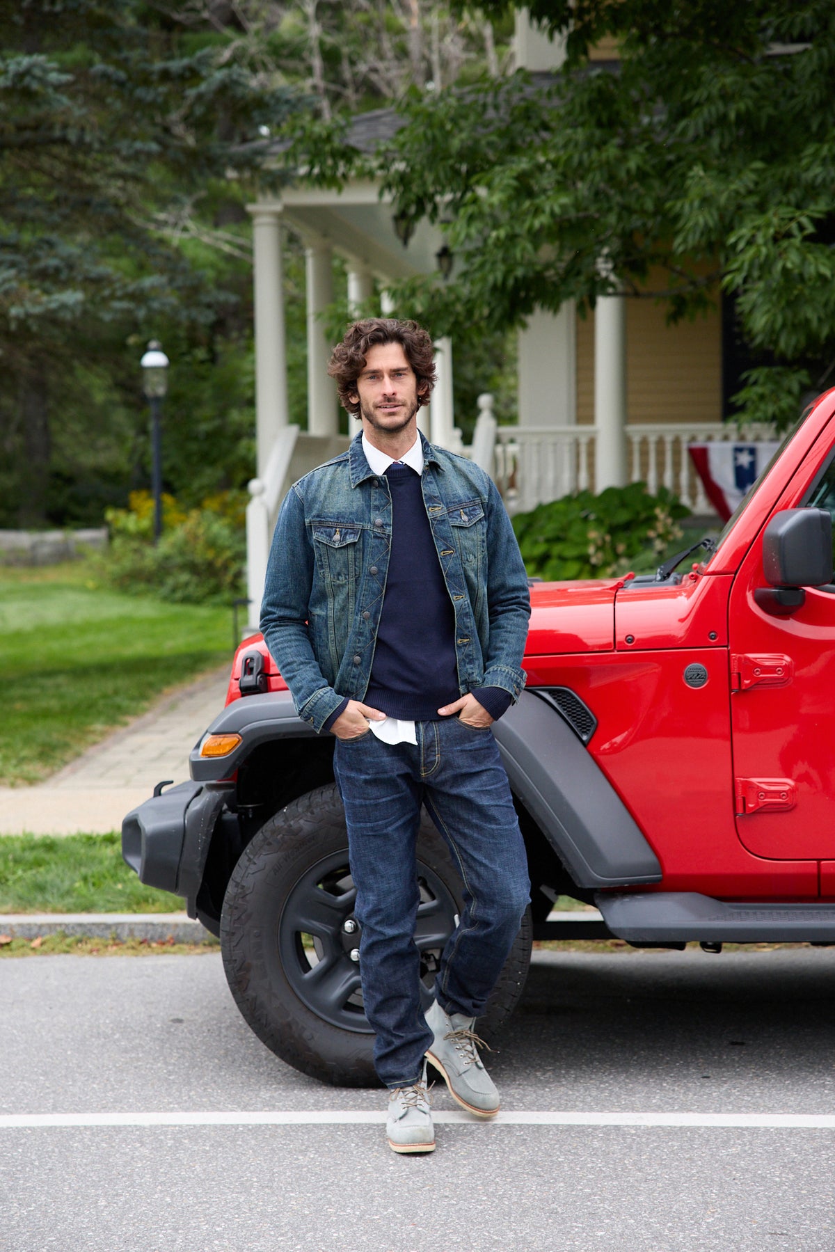 Wilde Red Selvage Denim Jacket - 4005