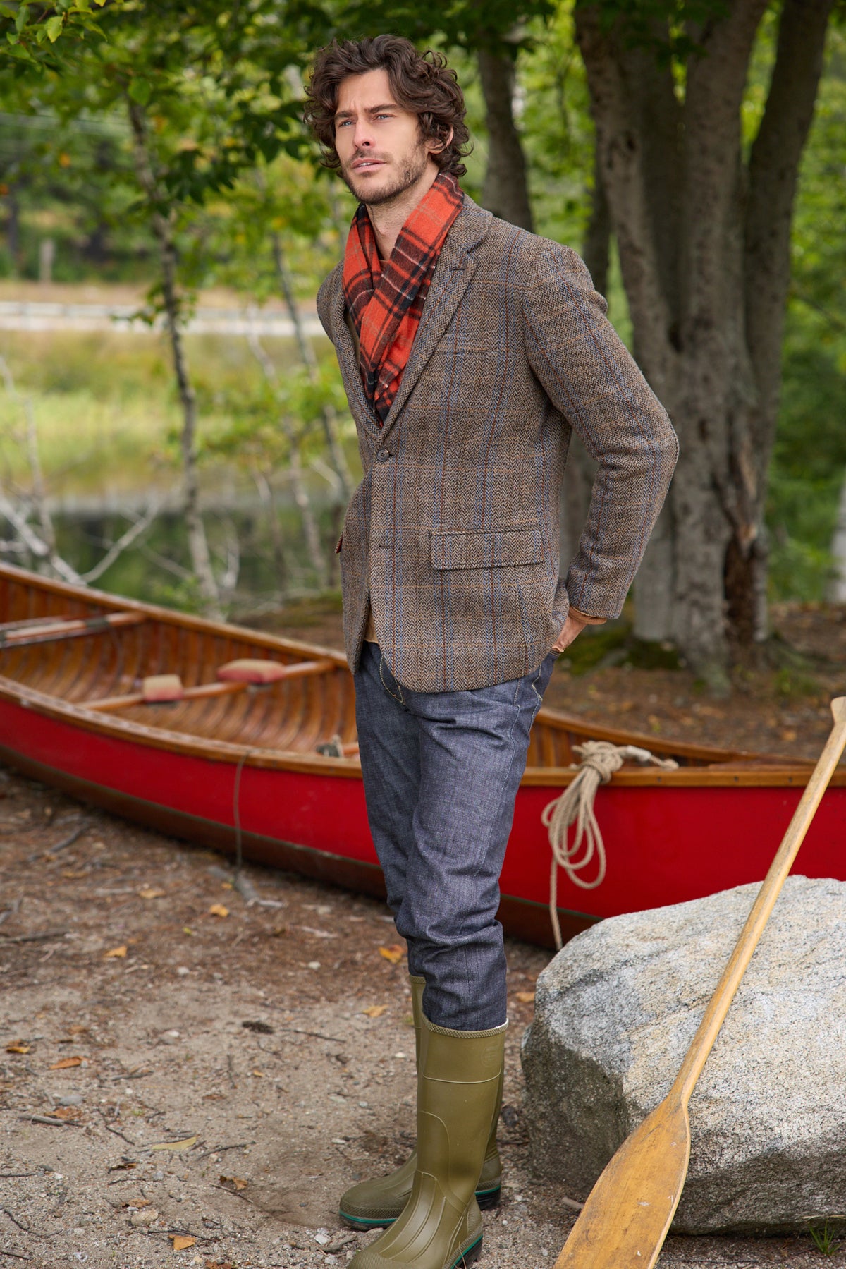 Harris Wool Herringbone Blazer 4265