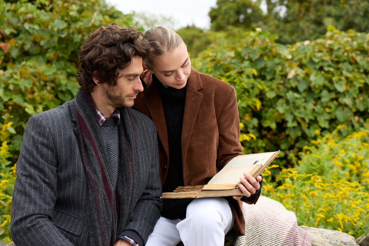 Sage Wool Pinstripe Blazer 4210