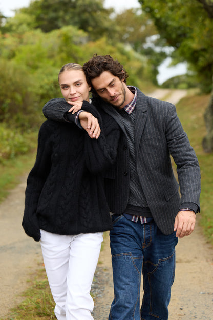 Sage Wool Pinstripe Blazer 4210