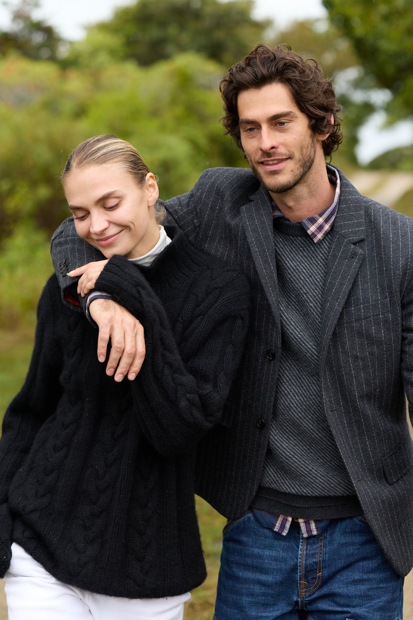 Sage Wool Pinstripe Blazer 4210