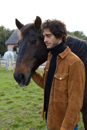 Whyatt Suede Leather Shirt 3008