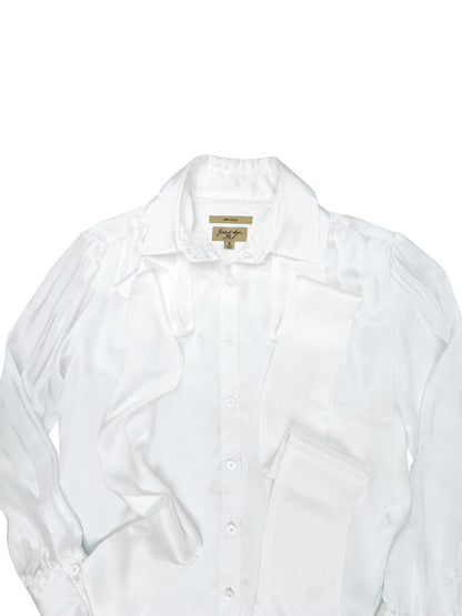 Nikea Pure Silk Satin Tie Neck Blouse 312