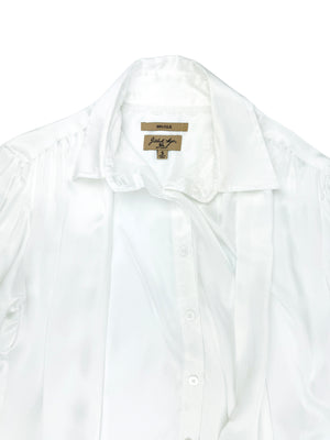 Nikea Pure Silk Satin Tie Neck Blouse 312