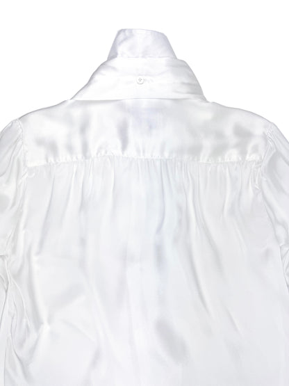 Nikea Pure Silk Satin Tie Neck Blouse 312
