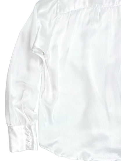Nikea Pure Silk Satin Tie Neck Blouse 312