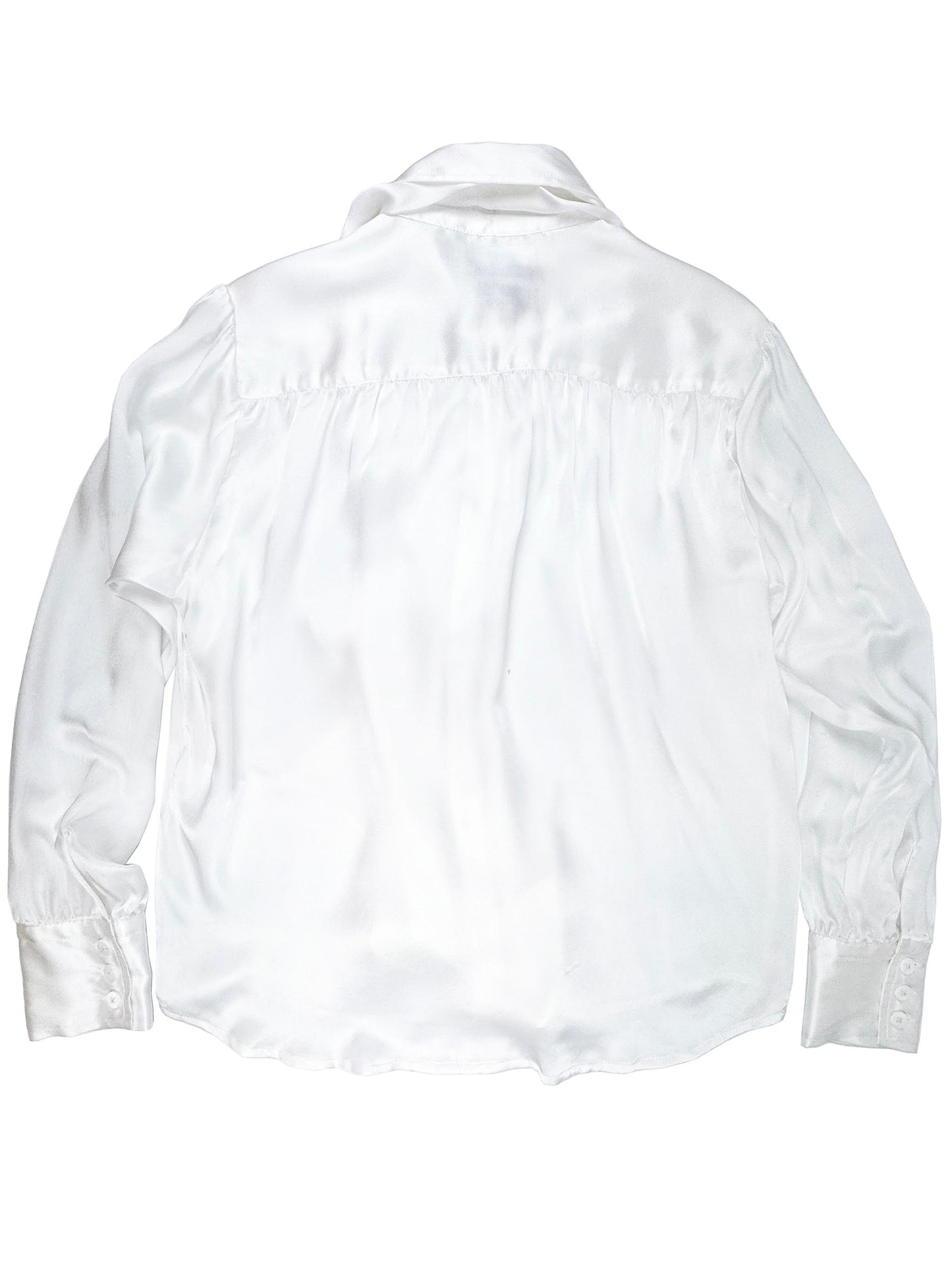 Nikea Pure Silk Satin Tie Neck Blouse 312
