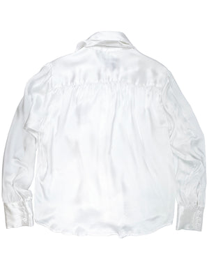 Nikea Pure Silk Satin Tie Neck Blouse 312
