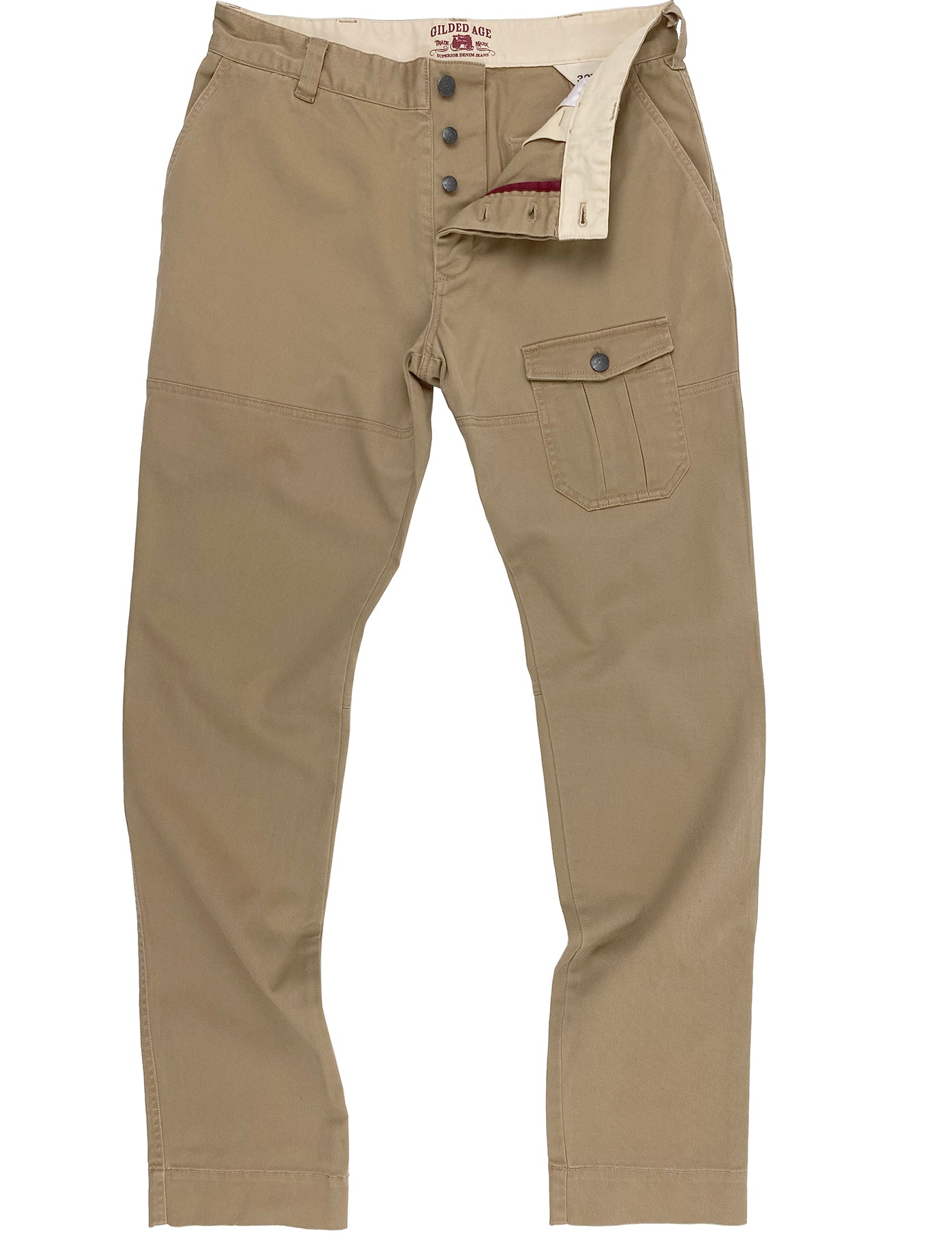 ◆THE MUSEUM VISITOR◆ HEART SPRAYED POCKET NYLON PANTS KHAK Final Sale: Conrad Pant 2025 – Gilded Age