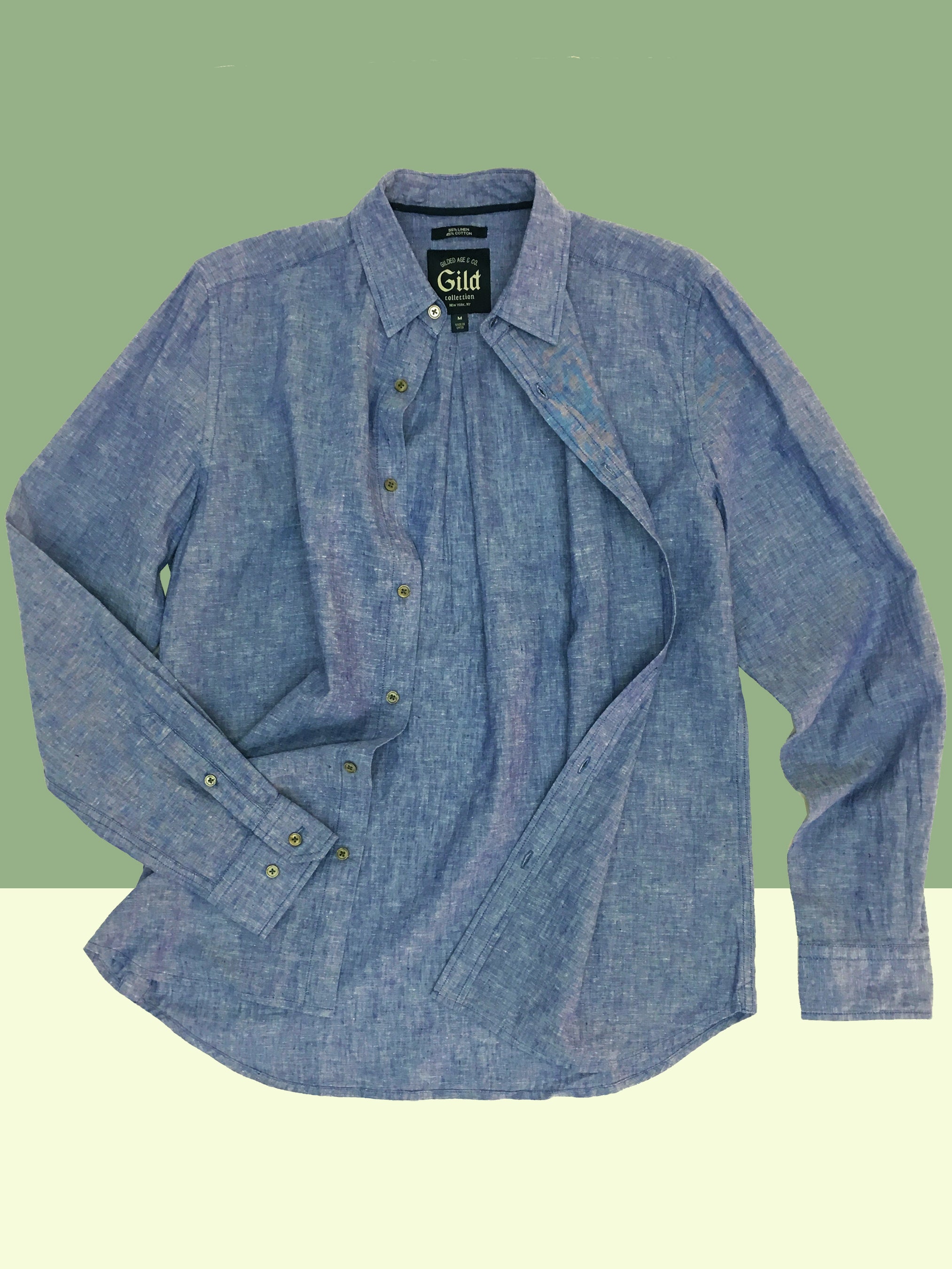 Shop Gradient Denim Chambray Shirt on Sale - Men's & Women's