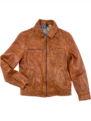 Wind Buffer Leather Jacket 4014