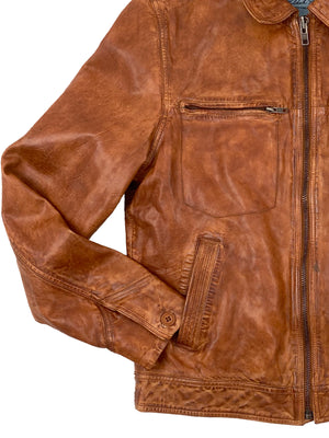 Wind Buffer Leather Jacket 4014