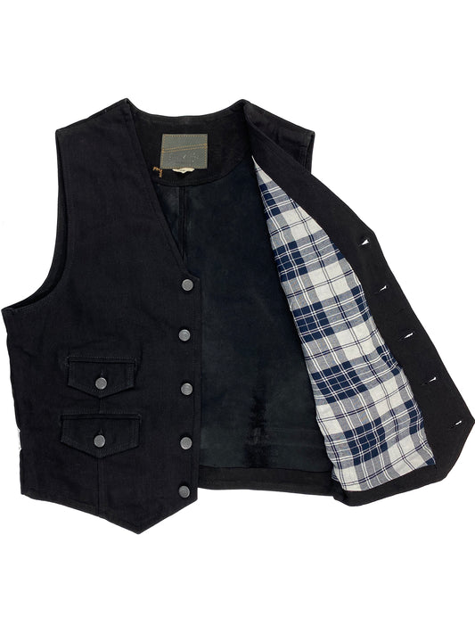 Wyatt Denim Suede Vest 4183.