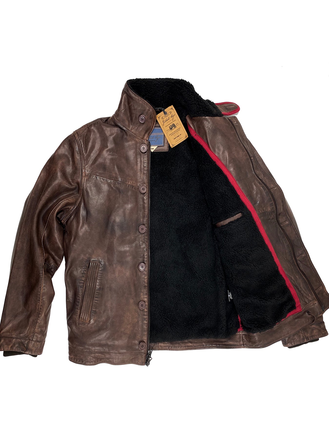 Pile biker jacket best sale