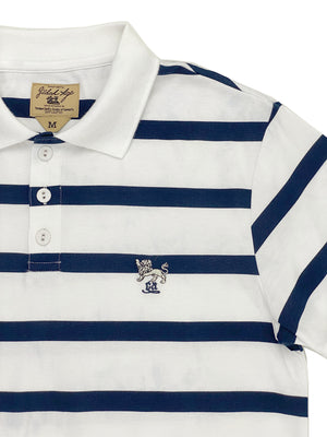 Lion Crest Striped Polo 5473